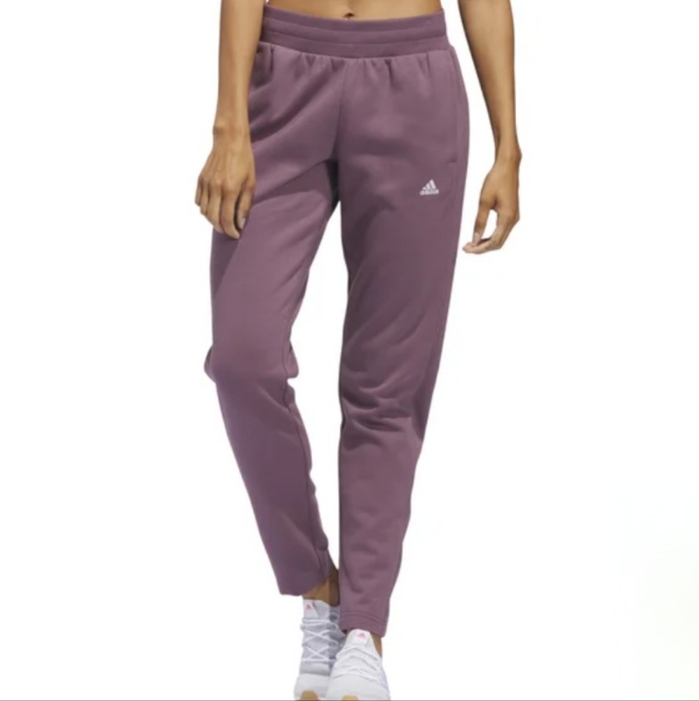 Adidas Women's Fleece Taper Pant Purple Size Medium